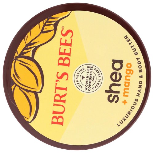 Burt's Bees Shea & Mango Hand & Body Butter - Nourishing Moisturizer, 6.5 OZ