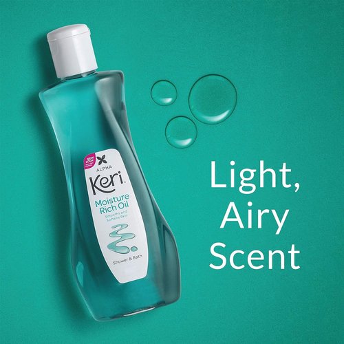Keri Moisture Rich Shower Bath Oil, Clear, 8 Ounce (Pack of 2)