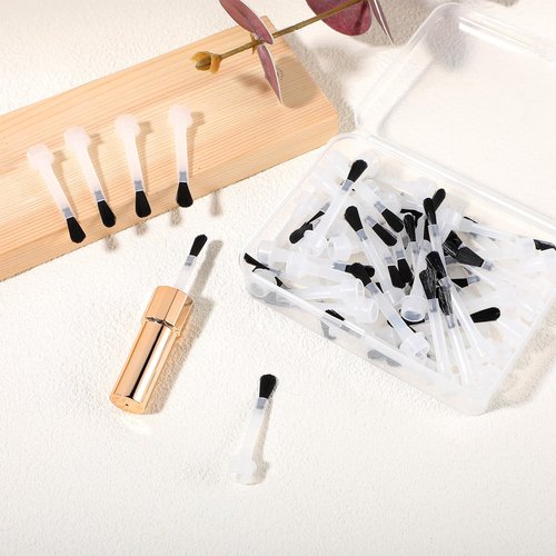 66pcs Nail Polish Brush Replacement Disposable Nail Polish Brushes With Handle Plastic Nail Art Brush Set Soft Bristles Nail Brushes Dip Liquid Replacement Brushes Nail Design Accessories