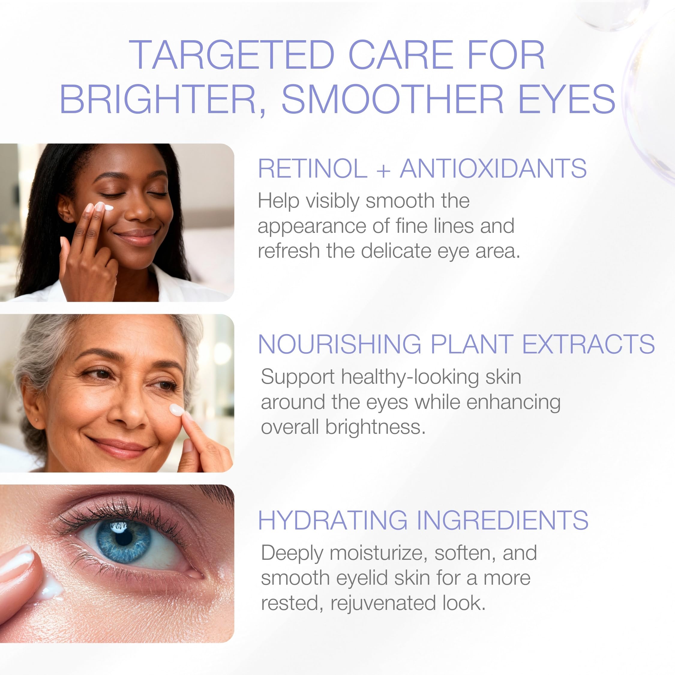 YOUN Beauty Retinol Eye Cream by Plastic Surgeon Dr. Anthony Youn | Paraben-Free Night Eye Cream with Liposomal Retinol & Hyaluronic Acid | Under Eye Cream for Hydration and Skin Firming, 1 Fl Oz