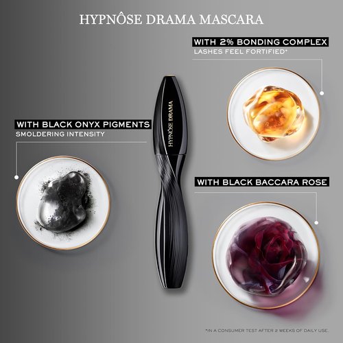 Lancôme Hypnôse Drama Extreme Waterproof Mascara - 17x Volume & 48 HR Wear - Ultra Black for Dramatic Lashes