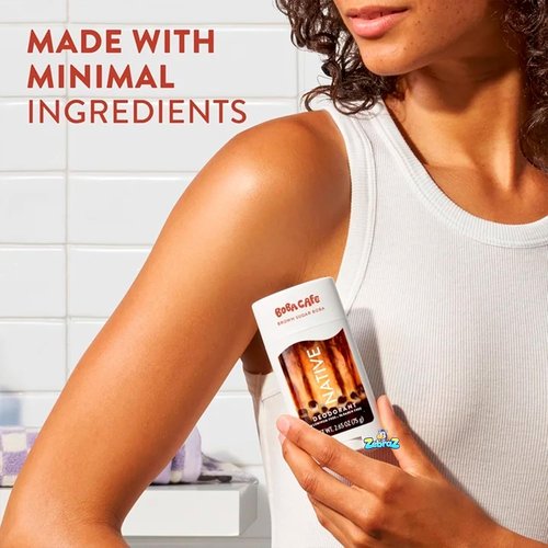 Native Aluminum-Free Deodorant - Limited Edition Brown Sugar Boba | 72-Hour Odor Protection, 2.65oz - Pack of 2