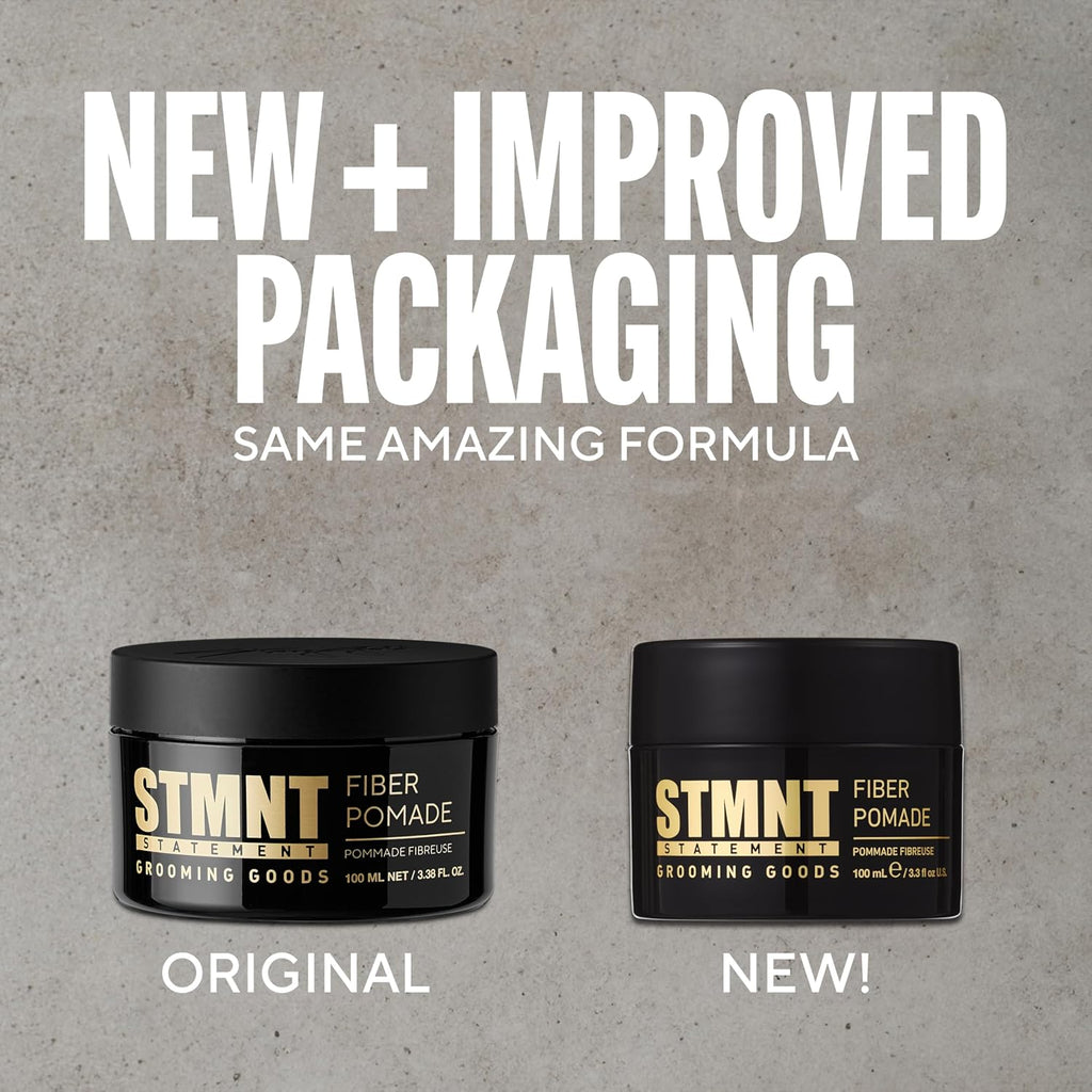 STMNT Grooming Goods Fiber Pomade - Strong Control with Semi-Matte Finish | Easy to Wash Out