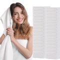rngwaper Disposable Hair Drying Towels, 100 Count Super Absorbent Large Luxury, Salon & Spa Camping Trips for Hair, Face, Body Use（16" x 31.5"）