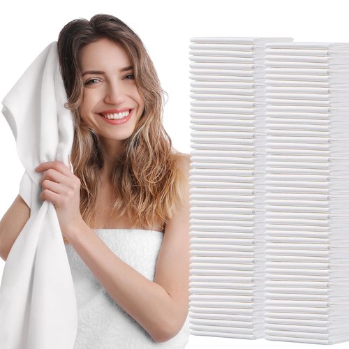 rngwaper Disposable Hair Drying Towels, 100 Count Super Absorbent Large Luxury, Salon & Spa Camping Trips for Hair, Face, Body Use（16" x 31.5"）
