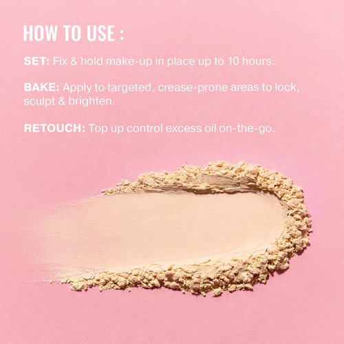 ICONIC LONDON Velvet Blur Translucent Setting Powder | Velvet Finish, Hydrating Loose Powder with Hyaluronic Acid Spheres | Cruelty-Free, Vegan Makeup