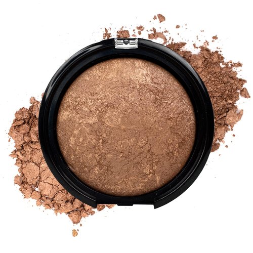 Palladio Baked Bronzer - Highly Pigmented & Easy to Blend | Shimmery Glow, Long-Lasting Tan