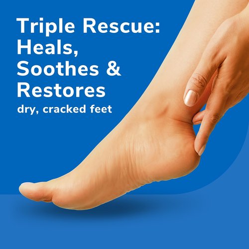 Dr. Scholl's Dry, Cracked Foot Repair Ultra-Hydrating Foot Cream 3.5 oz & Dry, Cracked Skin Ultra-Hydrating Foot Mask, Intensely Moisturizes Repairs and Softens Rough Dry Skin with Urea, 1 Pair