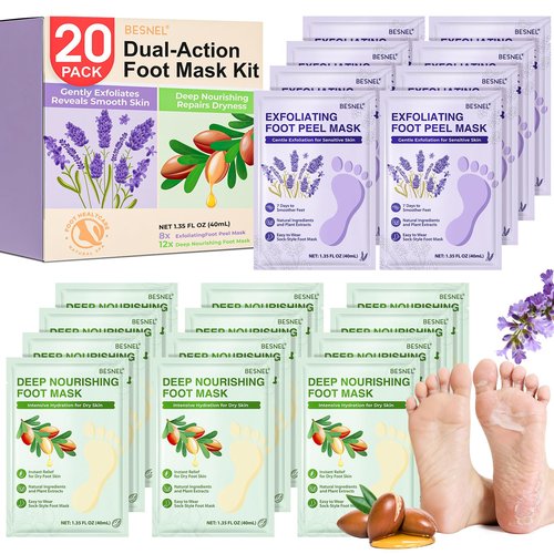 Foot Peeling 8Pcs＆12Pcs Moisturizing Foot Mask, Exfoliator Peel Calluses Dead Skin Callus Remover, Hydrating Foot Masks for Dry Cracked Feet, Repair Rough Heels＆Dry Skin for Baby Soft and Smooth Feet