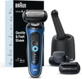 Braun Electric Shaver - Series 6 6177cc | Wet & Dry Shaving, Turbo & Gentle Modes, Blue