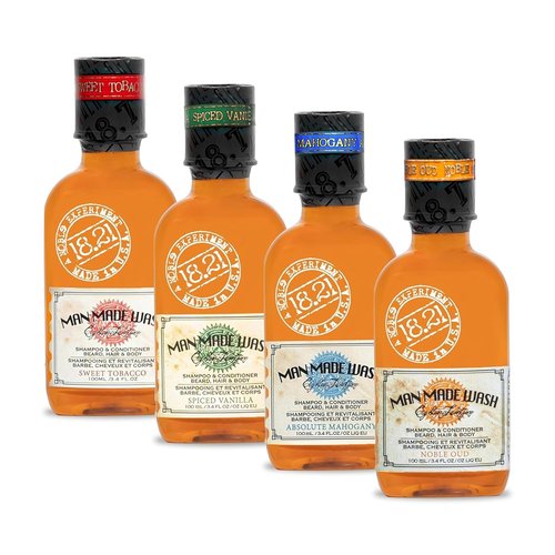 18.21 Man Made 3-in-1 Body Wash | Original Four-Scent Variety Pack for All Hair & Skin Types