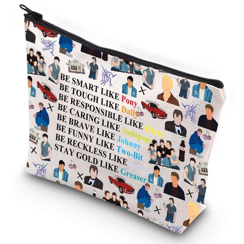 G2TUP Stay Pony Funny Inspired Makeup Bag 80s Movie Toiletry Bag Book Lover Gift (Pony New)