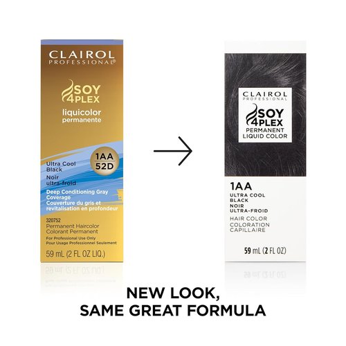 Clairol Professional Permanent Liquicolor - Black/Dark Violet Brown Hair Color | 100% Gray Coverage