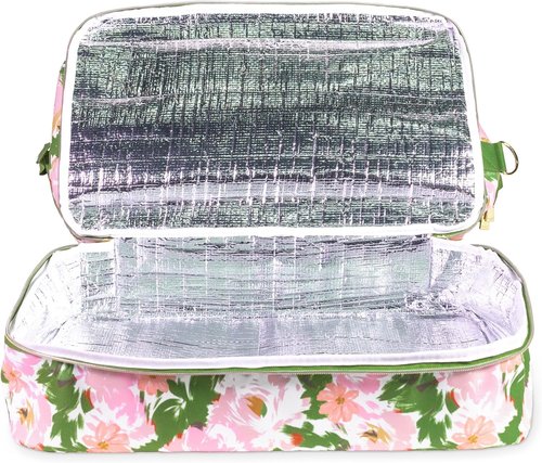 Kate Spade New York Insulated Cooler Tote Bag - Large Capacity Soft-Sided Beach Bag with Shoulder Strap | Hidden Garden