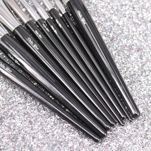 Vela.Yue Makeup Brushes Set 8pcs Soft Synthetic Powder Foundation Blush Concealer Eyeshadow EyeLiner Eyelash Eyebrow Lip Gloss Professional Beauty Tools Kit