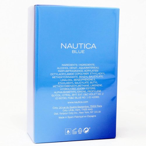 Nautica Blue Eau De Toilette Spray - Refreshing 3.4 Oz | Invigorating Fragrance for Men