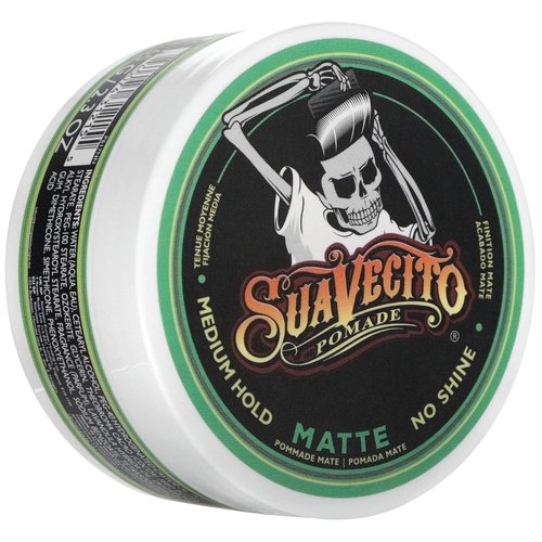 Suavecito Pomade - Matte Hair Paste for Natural Texture - Medium Hold, 2.3 oz | Perfect for Men's Hairstyles