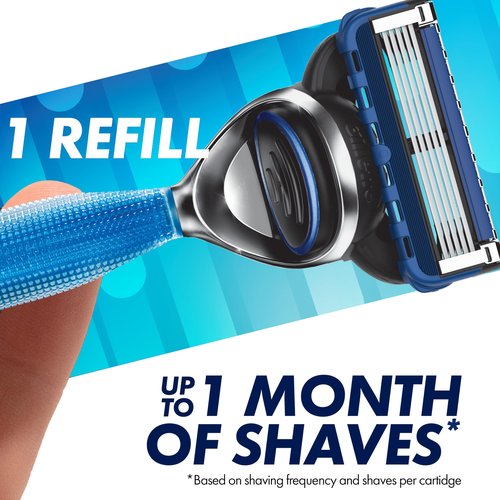 Gillette5 Mens Razor Blade Refills, 12 Count, Lubrastrip for a More Comfortable Shave