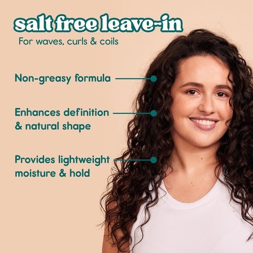 Nature Spell Curl Enhancing Leave-In Cream - Sulfate & Paraben Free, Heat Protection, Vegan | 13.52 fl oz