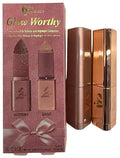 LYS Beauty Glow Worthy Mini Bronze & Highlight Stick Duo - Harmony & Brave | Cream Bronzer & Highlighter Set - 0.09 oz Each
