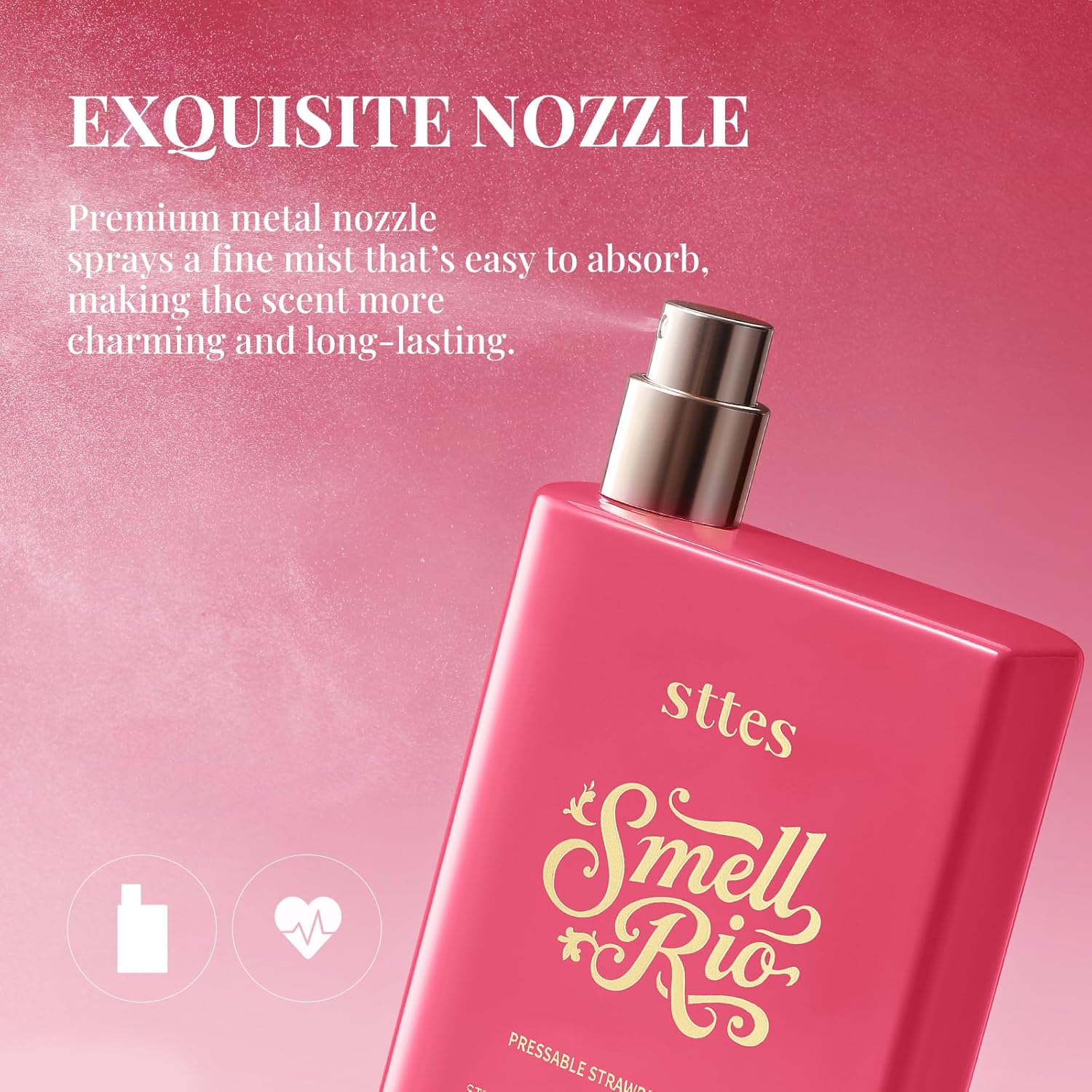 Sttes Smell Rio Perfume - Long-Lasting Hair Perfume for Women | Strawberry, Candy & Vanilla 100ml