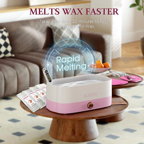 Achzzy Natural Paraffin Wax Refills, 6 Pack Paraffin Wax Blocks of Unscented for Paraffin Bath, Paraffin Wax for Hand and Feet for Deep Hydration, Moisturizing and Nourish (Unscented)