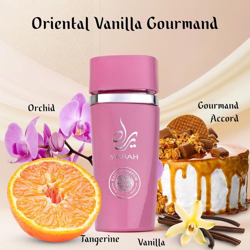 SAADAH Yarah Eau De Parfum for Women - 4.0 Fl. Oz | Sweet Orchid & Vanilla Musk Luxury Fragrance