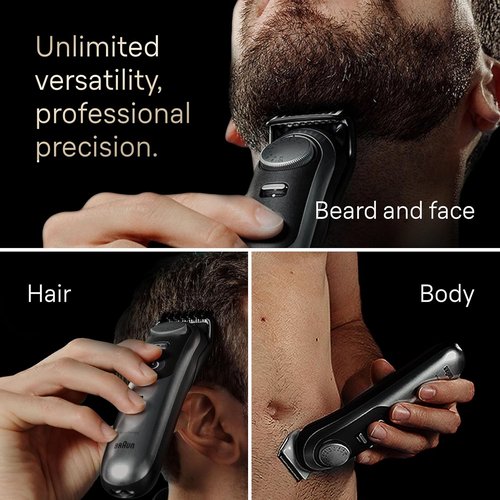 Braun Series 9 All-in-One Grooming Kit - 13-in-1 Beard Trimmer, Body Groomer & Hair Clipper, Model 9440