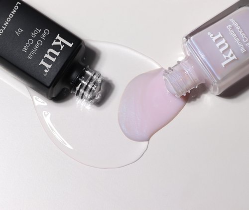 LONDONTOWN kur Pink Nail Conceal & Go Duo Set, Includes Pink Nail Illuminating Concealer & Gel Genius Top Coat, 2 Piece Set, 0.4 Fl Oz