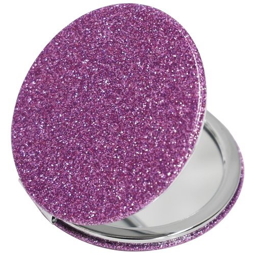 SANYCASA Compact Mirror for Travel, Double-Sided 1X/2X Magnifying Pocket Makeup Mirrors