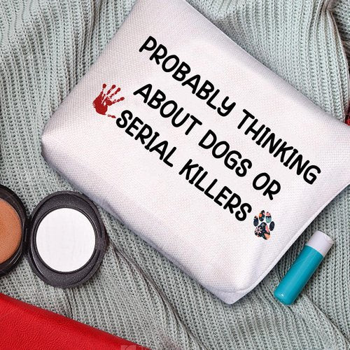 JFEHBFL True Crime Gifts for Women Makeup Bag True Crime Lover Gift Zipper Pouch Travel Cosmetic Bag Birthday Gifts for Women