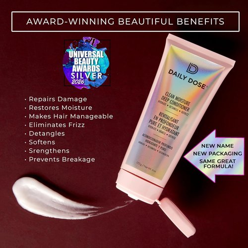 DAILY DOSE Deep Conditioner Hair Mask - Award-Winning Treatment for Dry, Damaged Hair | Vegan & Cruelty-Free
