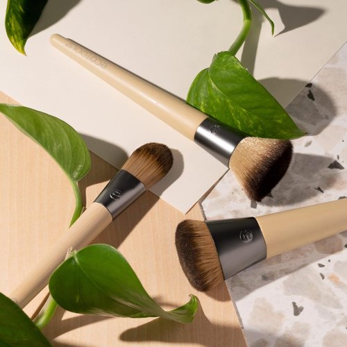 EcoTools Buffing Brush Set - Soft Custom Cut Bristles for Cream or Powder Foundation | Pack of 2