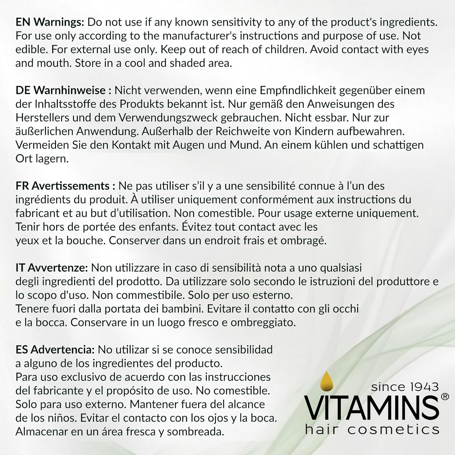 VITAMINS Keratin Hair Serum Oil - Anti-Frizz Treatment for Dry, Damaged Hair | 4.25 fl oz with Biotin & Collagen