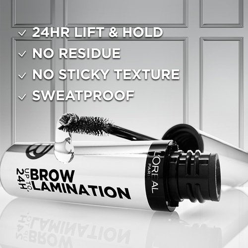 L'Oreal Paris Infallible Brow Lamination Gel - Water-Resistant 24H Longwear, Clear, 0.16 Fl Oz