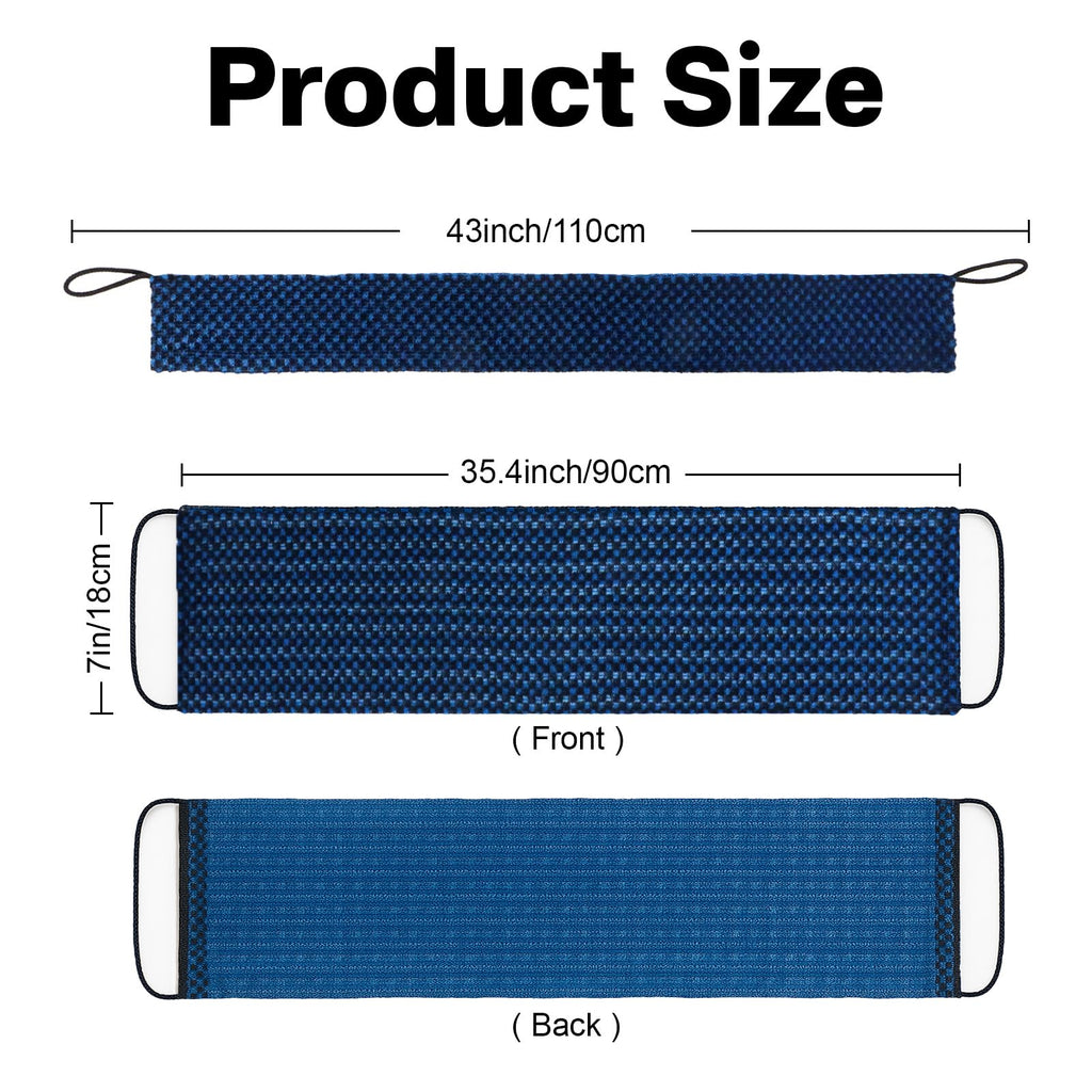 Yiclick Dual-Textured Exfoliating Washcloth Towel - Back Scrubber for Use in Shower Bath, Exfoliating Body Scrubber Exfoliator, Japanese Exfoliate Loofah Lufa Sponge Wash Cloth for Women Men