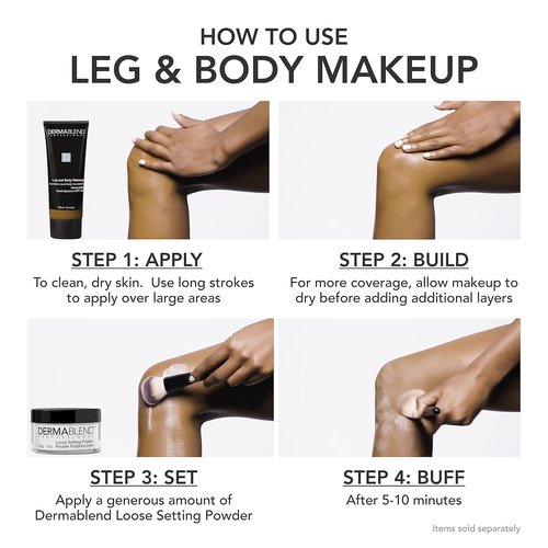 Dermablend Leg and Body Makeup Foundation - SPF 25 Protection for Flawless Skin