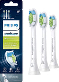 Philips Sonicare W DiamondClean - Genuine Electric Toothbrush Replacement Heads | White, 3 Pack, HX6063/65