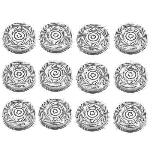 Shaver Head Replacement Blade compatible with Skull Shaver Pitbull, Butterfly Kiss, and Palm Electric Razors，12 pcs