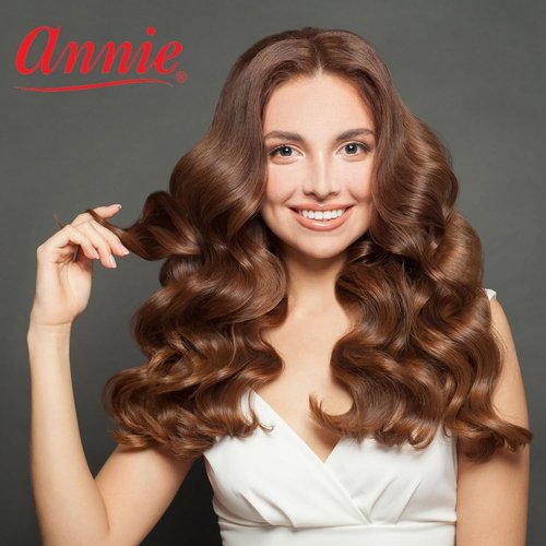 Annie Snap-On Magnetic Hair Rollers - Extra Jumbo 1.75 Inch for Secure Hold - Purple, 6 Count