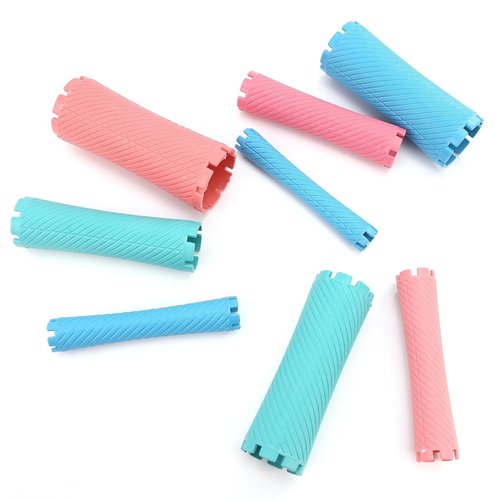 Skiennix 100 Pcs Perm Rods Set - Large Curlers for Short & Long Hair | Cold Wave Curling Kit