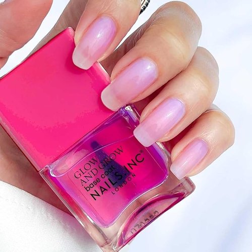 Nails Inc 45 Second Speedy Gloss - Sheer Pink Glow Vegan Nail Polish | Quick Dry, Long Lasting, 0.47 Fl Oz