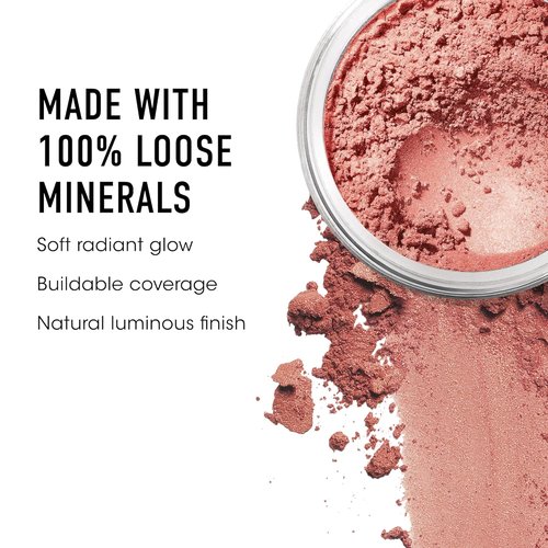 bareMinerals Loose Mineral Powder Blush - Buildable Coverage, Naturally Luminous & Talc-Free | Vegan Formula for All Skin Types
