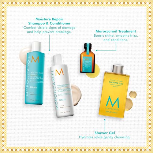 Moroccanoil Repair Hair Set - Nourishing Treatment for Healthy, Shiny Hair | Perfect Gift Set