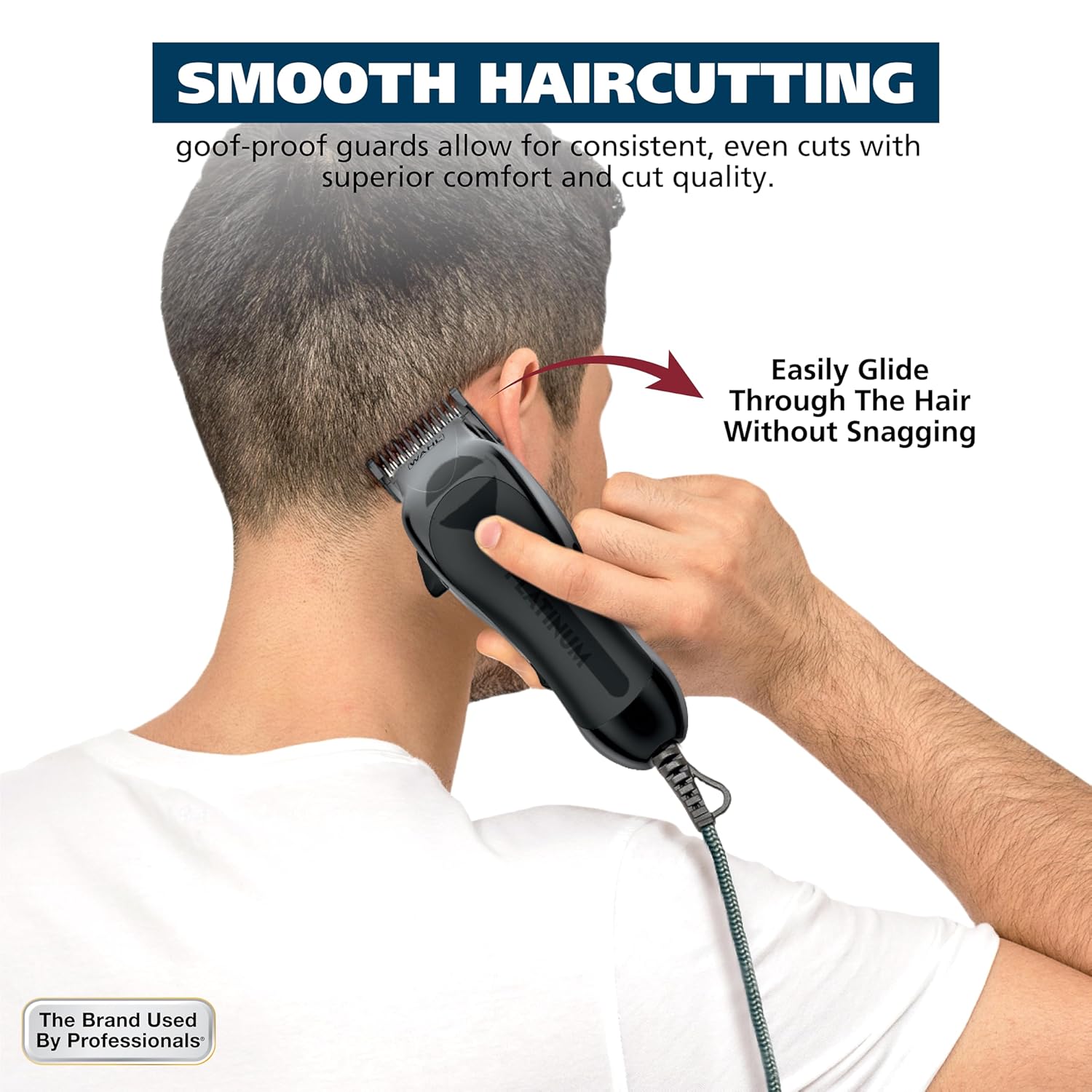 Wahl Genuine SECURE-SNAP® Guide Comb Set - 12 Full-Size Attachment Guards for Enhanced Cutting Performance | Grey