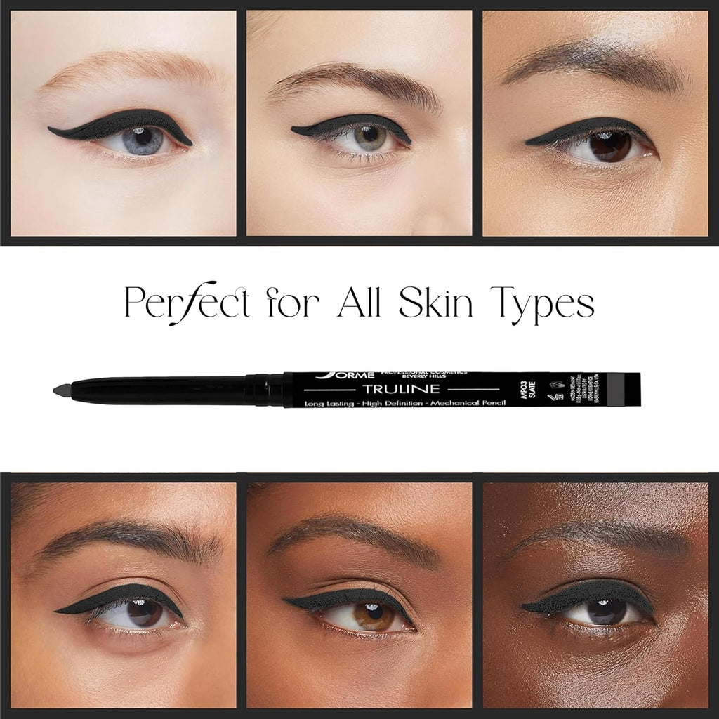 SORMÉ Truline Professional Eyeliner Pencil - Waterproof Gel Formula with Vitamin E - Nourishes Skin - 0.1 Ounce - Stone