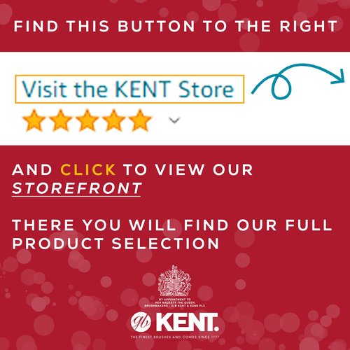 Kent A 81T TW X-Small Gentleman's Beard and Mustache Pocket Comb, Fine Toothed Pocket Size for Facial Hair Grooming and Styling. Saw-cut of Cellulose Acetate, Hand Polished. Hand-Made in England