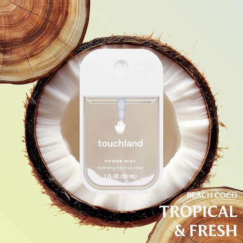 Touchland Hydrating Hand Sanitizer Spray - Dream 5 Set with Wild Watermelon & Berry Bliss | 4 Travel Size Mists (1 FL OZ Each)