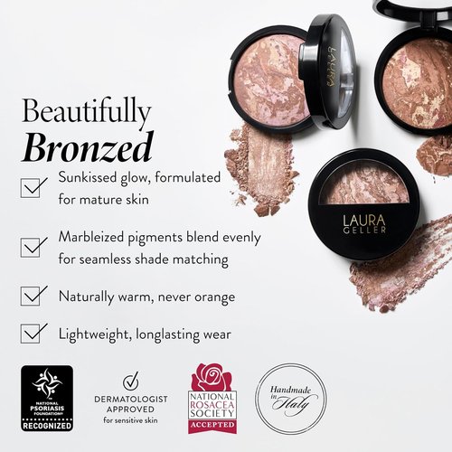 Laura Geller New York Baked Bronze-N-Brighten Bronzer Powder - Natural Bronze Glow - Medium