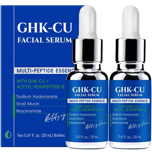 GHK-Cu Copper Peptides Serum for Face: Advanced Anti-Aging Serum with Multi-Peptide and Niacinamide for Fine Lines and Skin Elasticity